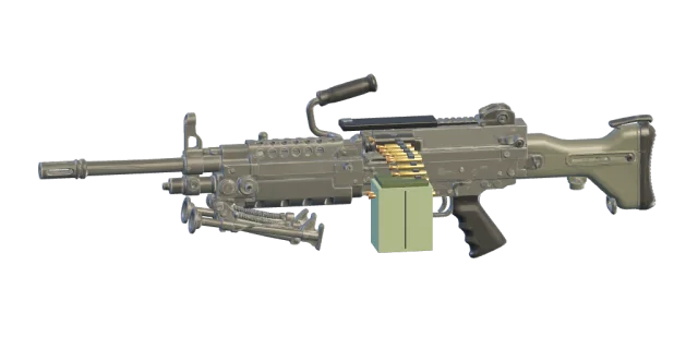 M249 SAW weapon preview from the game